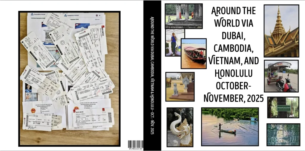 Travel itinerary and destinations, October-November 2025.