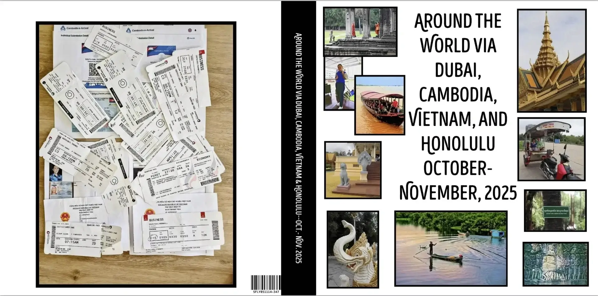 Travel itinerary and destinations, October-November 2025.